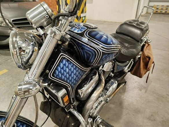2001 Suzuki Intruder VS 1400, синий, 480000 рублей - вид 14