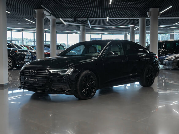 2021 Audi A6 40 TDI V (C8), чёрный