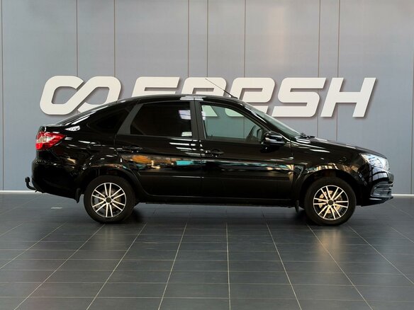 2021 Lada (ВАЗ) Granta I Рестайлинг, чёрный, 720000 рублей - вид 4
