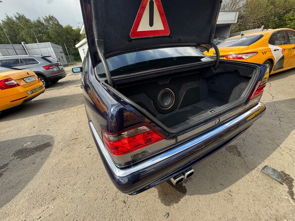1997 Mercedes-Benz S-Класс 500 Long III (W140) Рестайлинг, синий, 1500000 рублей - вид 13