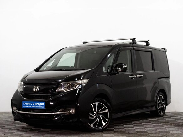 2016 Honda Stepwgn V, чёрный - вид 2