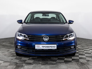 2015 Volkswagen Jetta VI Рестайлинг, синий, 1149000 рублей, вид 2