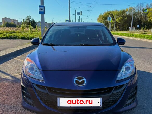 2010 Mazda 3 II (BL), синий, 700000 рублей