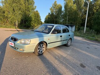 2008 Hyundai Accent ТагАЗ II, голубой, 370000 рублей, вид 2