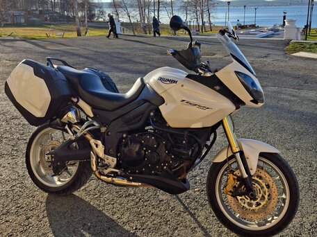 2007 Triumph Tiger 1050, белый, 460000 рублей, вид 1