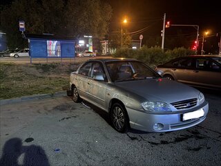 2005 Kia Spectra I Рестайлинг 2, серый, 350000 рублей, вид 2
