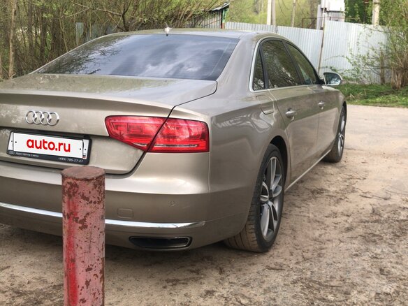 2012 Audi A8 Long III (D4), бежевый, 2500000 рублей - вид 9