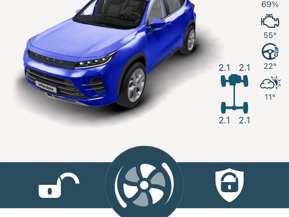 2022 Exeed LX I Рестайлинг, синий, 1695000 рублей - вид 24