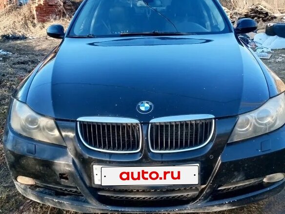2007 BMW 3 серии 320i V (E90/E91/E92/E93), чёрный, 950000 рублей