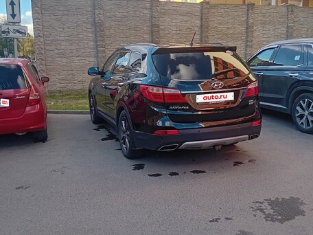 2014 Hyundai Santa Fe Grand III, чёрный, вид 5