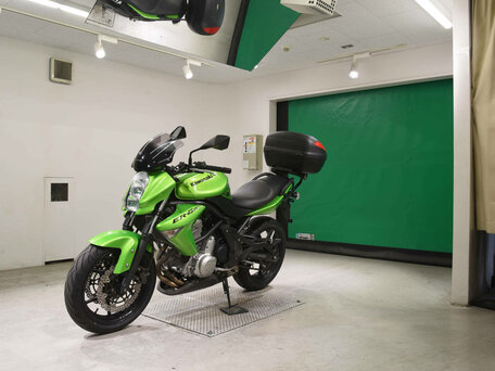 2008 Kawasaki ER-6N, зелёный, 395000 рублей, вид 4