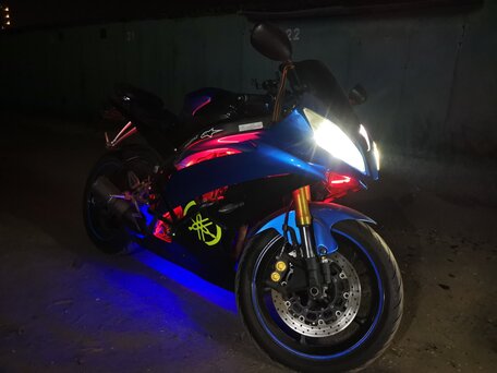 2008 Yamaha YZF-R6, синий, 650000 рублей, вид 3