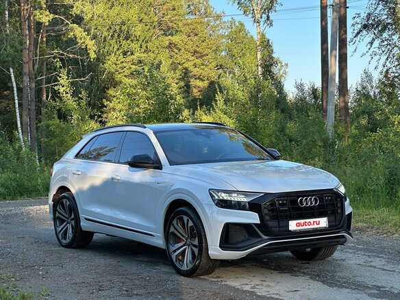 2019 Audi Q8 50 TDI I (4M), белый, 5950000 рублей - вид 16