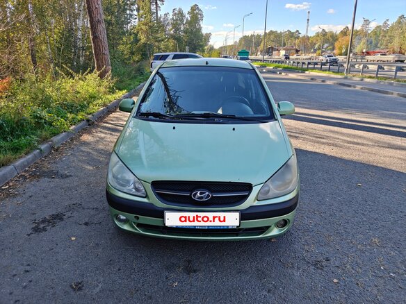 2007 Hyundai Getz I Рестайлинг, зелёный - вид 1