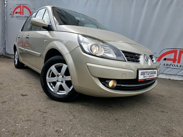 2009 Renault Scenic II Рестайлинг, бежевый - вид 3