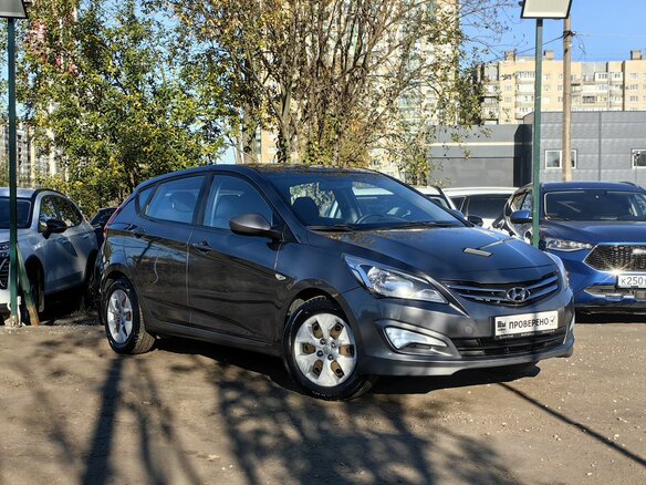 2016 Hyundai Solaris I Рестайлинг, серый, 849000 рублей - вид 3