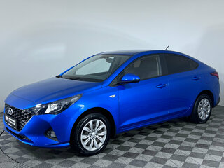 2021 Hyundai Solaris II Рестайлинг, синий, 1550000 рублей, вид 1