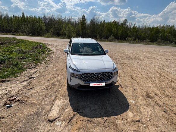 2021 Hyundai Santa Fe IV Рестайлинг, белый, 3650000 рублей - вид 10