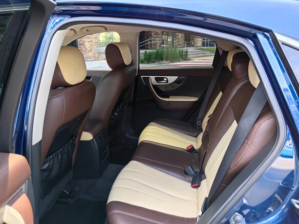 2016 Infiniti QX70, синий, 3380000 рублей - вид 11
