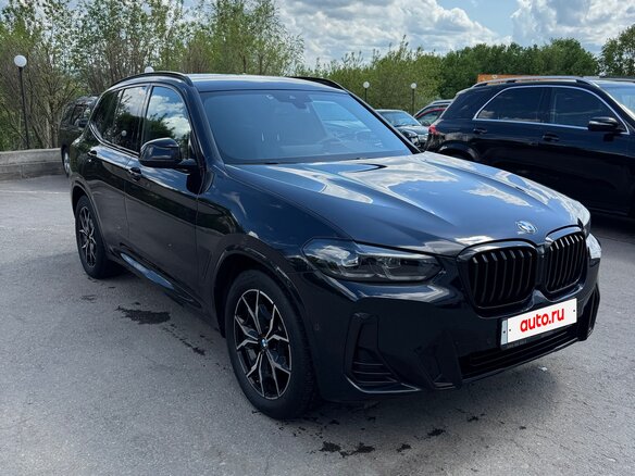 2022 BMW X3 20d xDrive III (G01) Рестайлинг, синий - вид 3
