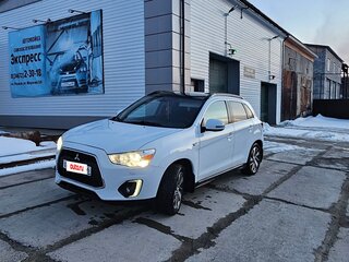 2014 Mitsubishi ASX I Рестайлинг, белый, 1450000 рублей, вид 1