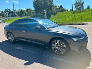 2021 Audi A6 45 TDI V (C8), серый, 6200000 рублей, вид 4