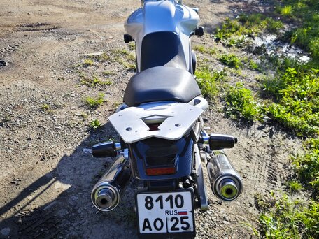2003 Yamaha BT1100 Bulldog, серебристый, 450000 рублей, вид 4
