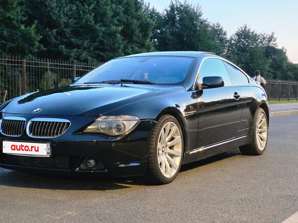 2006 BMW 6 серии 650i II (E63/E64), чёрный, 1100000 рублей - вид 2