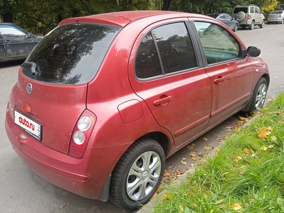 2007 Nissan Micra III (K12), красный, 575000 рублей - вид 5