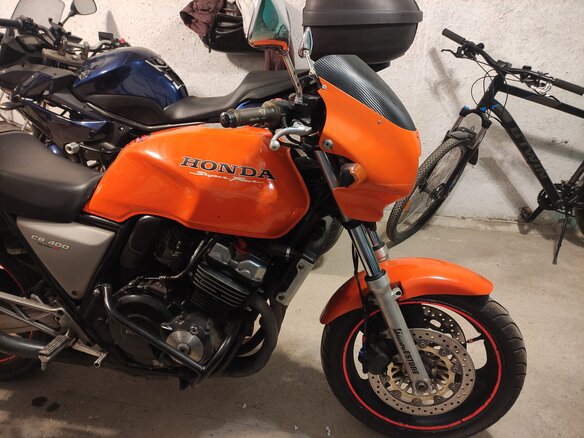 1995 Honda CB 400 Super Four, оранжевый, 275000 рублей - вид 10