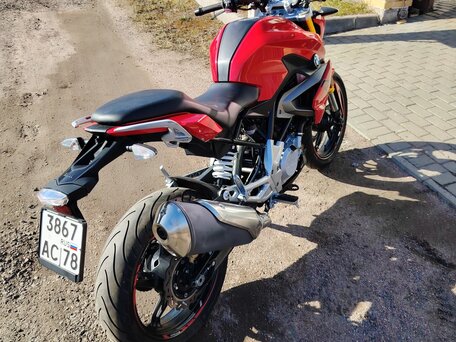 2019 BMW G 310 R, красный, 380000 рублей, вид 4