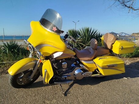 2005 Harley-Davidson Electra Glide, жёлтый, 650000 рублей, вид 1
