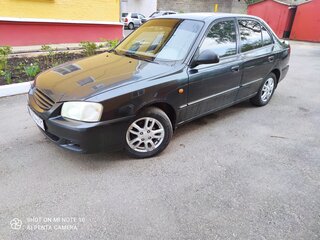 2008 Hyundai Accent ТагАЗ II, чёрный, 399000 рублей, вид 3