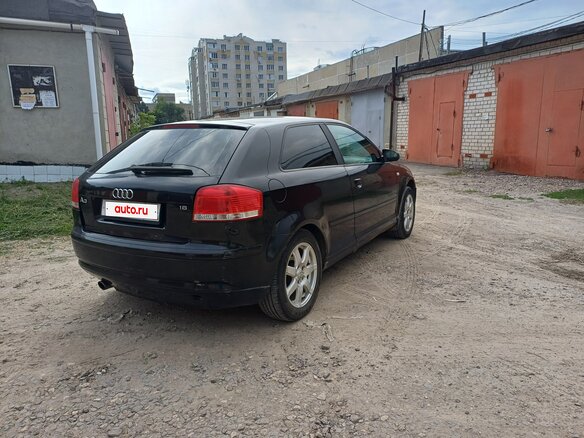 2004 Audi A3 II (8P), чёрный, 440000 рублей - вид 3
