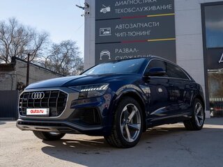 2019 Audi Q8 55 TFSI I (4M), синий, 8500000 рублей, вид 1