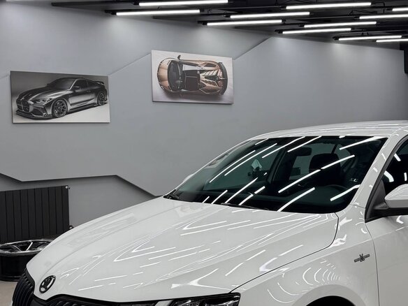 2019 Skoda Octavia III (A7) Рестайлинг, белый - вид 2