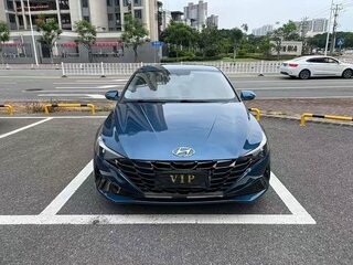 2021 Hyundai Elantra VII (CN7), синий, 1100000 рублей, вид 2