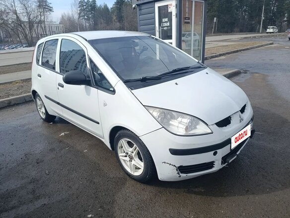 2008 Mitsubishi Colt CZ1 VI (Z30) Рестайлинг, белый, 280000 рублей - вид 2