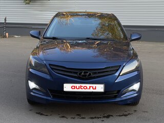 2015 Hyundai Solaris I Рестайлинг, синий, 1070000 рублей, вид 2