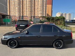 2008 Hyundai Accent ТагАЗ II, чёрный, 390000 рублей, вид 2