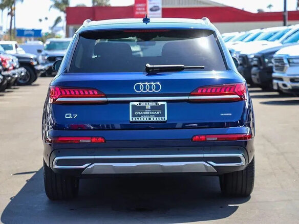 2023 Audi Q7 45 TFSI II (4M) Рестайлинг, синий - вид 3