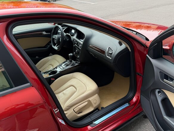 2012 Audi A4 IV (B8) Рестайлинг, красный, 1790000 рублей - вид 10