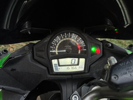 2014 Kawasaki ER-6F (Ninja 650R), зелёный, 640000 рублей, вид 2