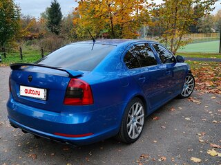 2012 Skoda Octavia RS II Рестайлинг, синий, 1350000 рублей, вид 4