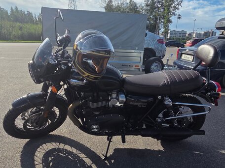 2018 Triumph Bonneville T120, чёрный, 1140000 рублей, вид 5