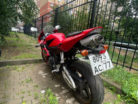 2007 Honda CBR 600RR, красный, 500000 рублей, вид 1
