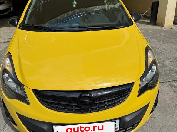 2012 Opel Corsa D Рестайлинг II, жёлтый - вид 1