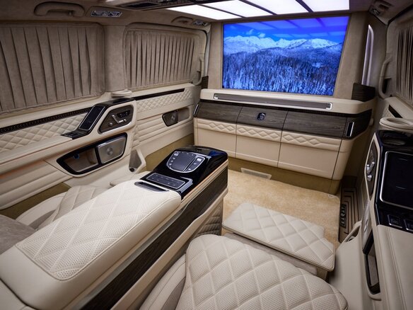 2026 Mercedes-Benz V-Класс Extra Long 300 d экстра длинный III (W447) Рестайлинг 2, чёрный, 37900000 рублей - вид 25