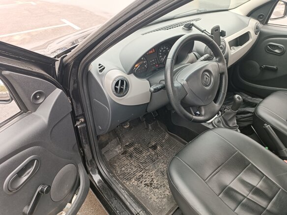 2012 Renault Logan I Рестайлинг, чёрный, 400000 рублей - вид 6