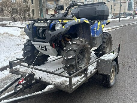 2015 Yamaha Grizzly 700, синий, 1150000 рублей, вид 2